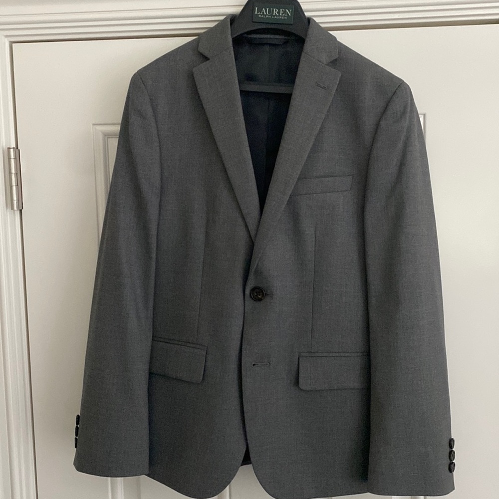 Ralph Lauren Boys Gray Blazer (Size 14R)